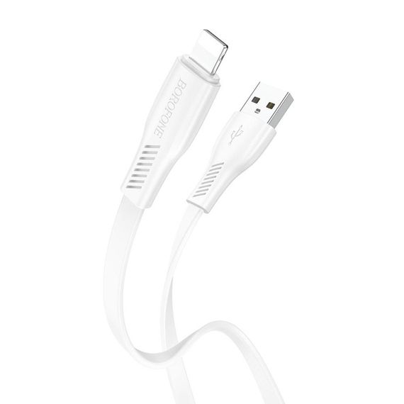 Кабель USB Borofone BX85 Lightning 2.4A Колір Білий