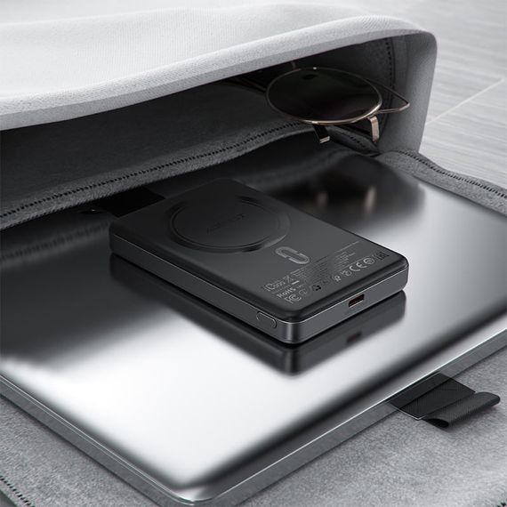 УМБ Acefast Magnetic Wireless 10000mAh 20W  PD,QC 3.0, QI 15W M12 Black | Зображення 5
