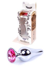 Анальная пробка -Jawellery Silver BUTT PLUGPink sexstyle