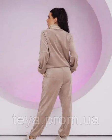 Спортивный костюм для женщин цвет бежевый размеры S, L, M, XL FI_005185 | Зображення 2