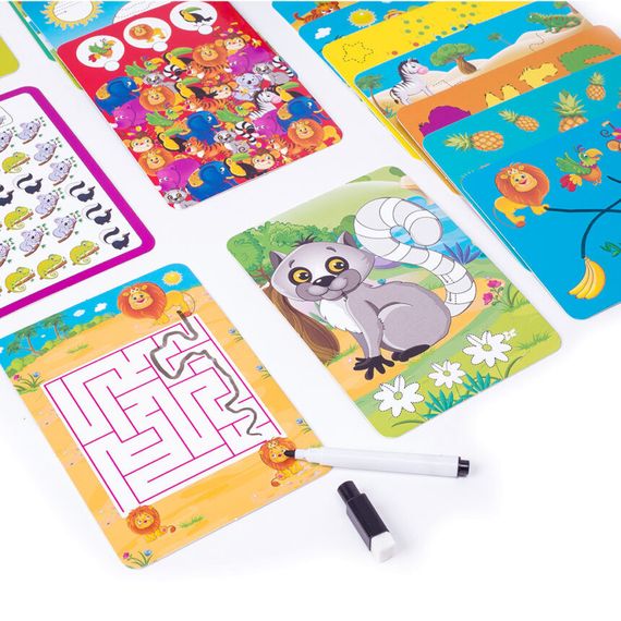 Настільна гра Пиши та витирай "Зоопарк" Vladi Toys VT5010-20 укр | Зображення 3