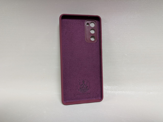 Чехол для Samsung Galaxy S20 FE / Самсунг Гелакси С20 ФЕ, Lakshmi, с логотипом, мягкий, противоударный, софттач, бордовый | Зображення 1