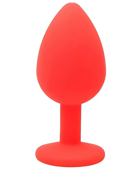 Силиконовая анальная пробка с кристаллом SKN KSIL-06S ( размер S ) sexstyle | Зображення 1