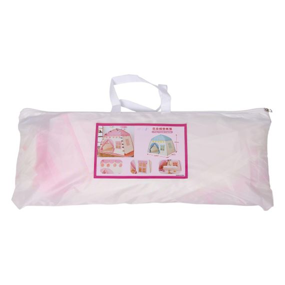 Дитячий ігровий намет будиночок для дівчаток 125×100×120 см намет будиночок для дітей Рожевий HP-S-1NDP | Зображення 7