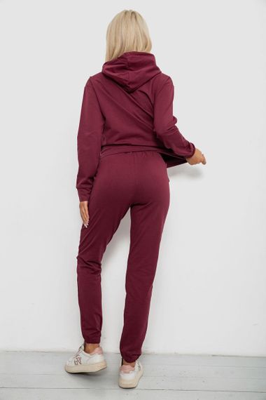 Спортивный костюм женский двухнитка, цвет сливовый, 214R1419-003 | Зображення 3