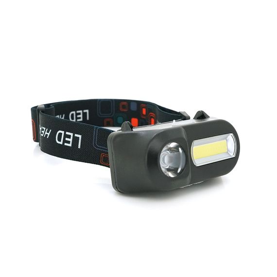 Налобний ліхтарик Voltronic KX-1804,2 Cob, White+Red, 6 режимів, корпус: пластик, водостійкий, ip44, АКБ 18650, Type-C кабель, | Зображення 2