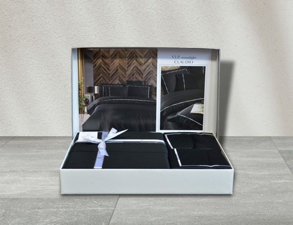 Постільна білизна First Choice V. I. P Satin Moonlight 200 х 220 см Claudio Black | Зображення 2