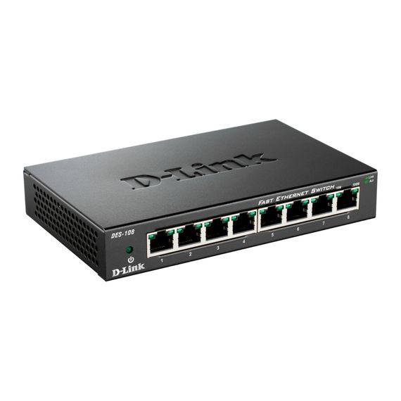 Комутатор мережевий D-Link DES-108 | Зображення 3