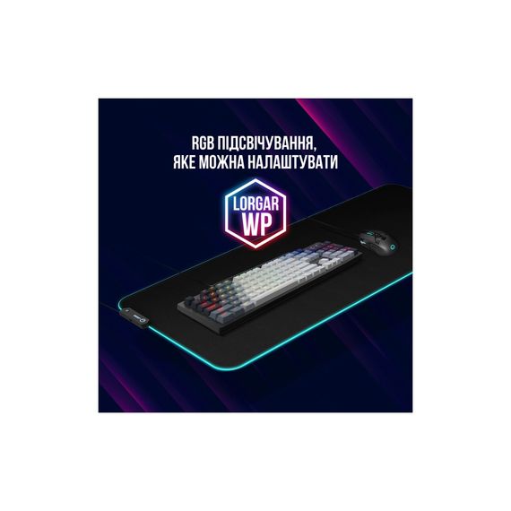 Клавіатура Lorgar Azar 514 RGB USB UA White (LRG-GK514W-UA) | Зображення 6