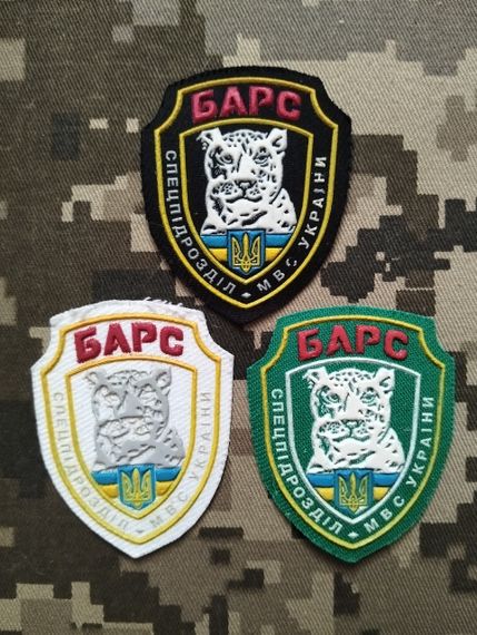 Шеврон Барс / кокарди 3шт комплект