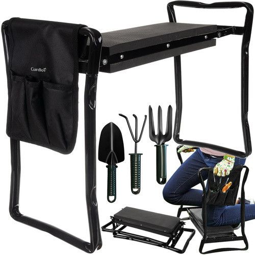 Садовый складной стул Gardlov 23731 для дачи и огорода с органайзером