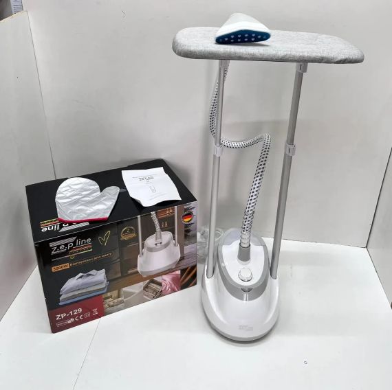 Белый Отпариватель вертикальный для одежды со стойкой Zepline ZP-129 3000W | Зображення 4
