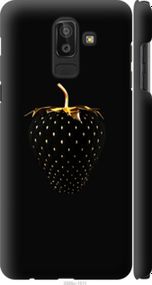Чохол на Samsung Galaxy J8 2018 Чорна полуниця "3585m-1511-24368"