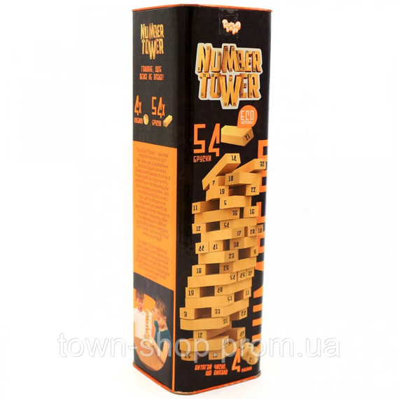 Развивающая настольная игра "NUMBER TOWER" укр. NT-01U | Зображення 1