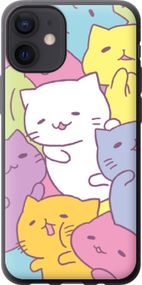 Чехол на iPhone 12 Mini Котики "2534u-2071-17620"