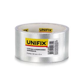 Стрічка клейка алюмінієва армована 50 мм 5 м UNIFIX ALAR-50051