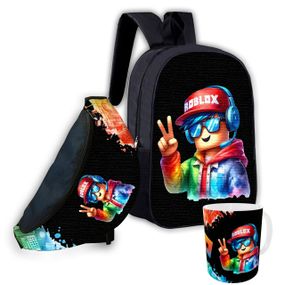 Набор детский Роблокс"Roblox" рюкзак 36х27см сумка-бананка,кружка с принтом для мальчика (01583)