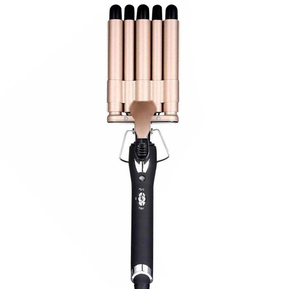 Плойка для завивки волос пять волн  Geemy GM-2933, 65Вт / Керамические щипцы для укладки волос с регулятором | Зображення 2