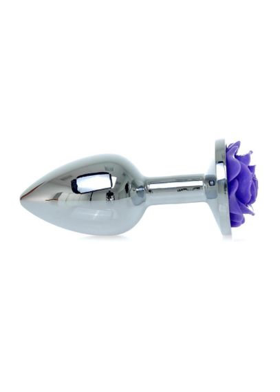 Анальна пробка - Jewellery Silver Rose Plug Purple Sex Aura | Зображення 3