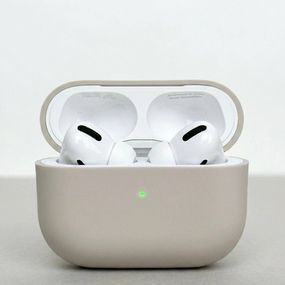 Силіконовий чохол для навушників pods Pro 3 (Бежевий)