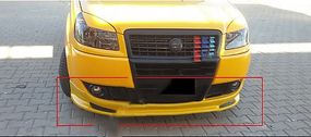 Передняя нижняя накладка (под покраску) для Fiat Doblo II 2005-2010 гг