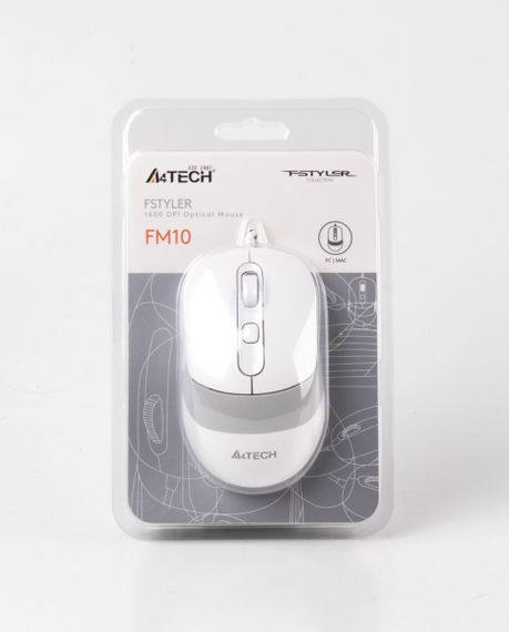 Миша комп'ютерна провідна A4Tech Fstyler FM10 White біла | Зображення 5