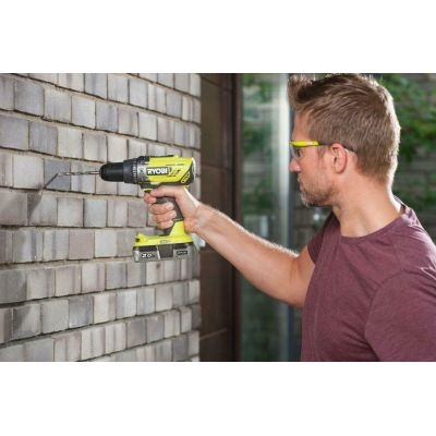 Шуруповерт Ryobi ONE+ R18PD3-242S 18V, 1х2Ah, 1х4Ah, 50Нм, 500/1800об/мин, сумка (5133003820) | Зображення 1