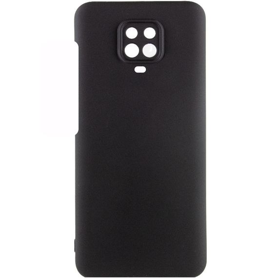 Чехол Silicone Cover Lakshmi Full Camera (AAA) для Xiaomi Redmi Note 9s / Note 9 Pro /Note 9 Pro Max Черный / Black