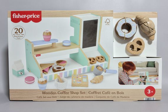 Дерев'яний ігровий набір Fisher-Price Кав'ярня Wooden Coffee Shop Set | Зображення 6