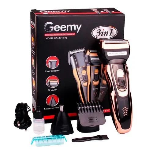 Набір для стрижки 3в1 Gemei GM 595 Hair Trimmer | Зображення 1