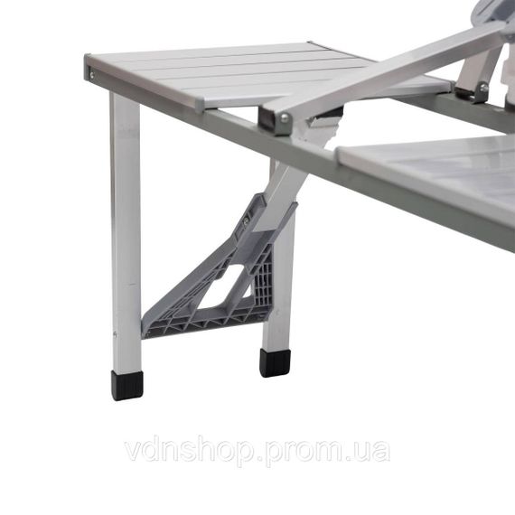 Складаний алюмінієвий стіл трансформер + 4 стільці для пікніка у валізі набір туристичних складних меблів G03-2 | Зображення 7