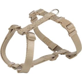 Шлея Trixie Premium H-harness для собак XS–S 30–44 см 10 мм пісочний