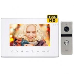 Комплект домофона CoVi Security Onyx FHD White  панель Iron FHD Silver