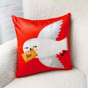 Подушка диванна з оксамиту Вам лист 45x45 см (45BP_23NG015)