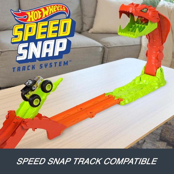 Трек Хот Вілс Монстр-трак Атака змії з Бон Шейкером Hot Wheels Monster Trucks Snake Slam Takedown | Зображення 4