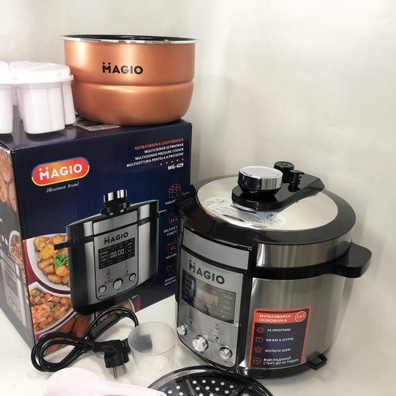 Скороварка з пароваркою 5 л MAGIO, Багатофункціональна електронна мультиварка, Мультиварка 5 л GW-76 | Зображення 8