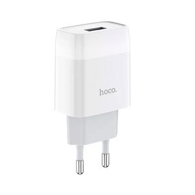 СЗУ 110-240V HOCO C72A 1xUSB,2.1A,White,Blister