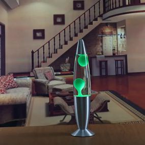 Зеленая Ночник-светильник "Лавовая лампа" 37 см Лава лампа