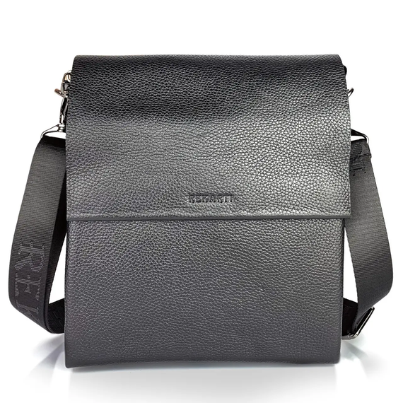 Мужская кожаная сумка-месенджер через плечо BEXHILL TD-18621 черный | Зображення 2