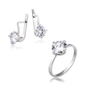 Серебряный комплект с фианитами Artsriblo арт.А82 17.0