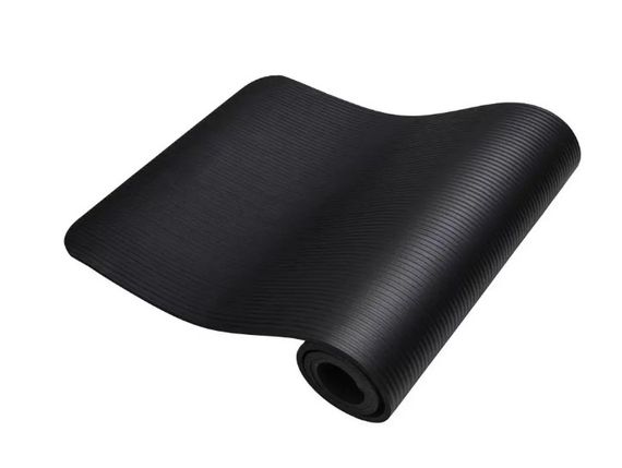 Килимок для йоги та фітнесу Power System PS-4017 NBR Fitness Yoga Mat Plus Black (180х61х1) (PS-4017_Black) | Зображення 5