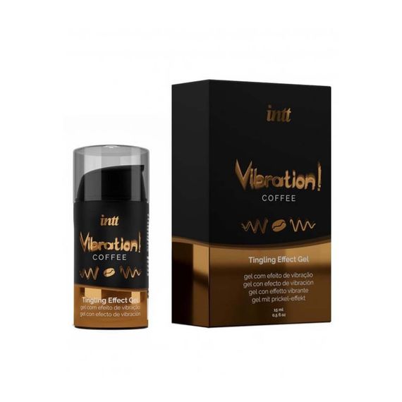 Жидкий вибратор Intt Vibration Coffee 15 мл sexstyle | Зображення 1