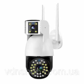 Бездротова Камера DUAL CAMERA P12 WIFI IP 360/90 V380PRO 3+3.0mp Поворотна вулиця з датчиком руху