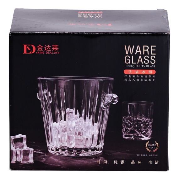 Ведерко для льда стеклянное 1 л с металлическими щипцами HP-19-22GLASS | Зображення 8