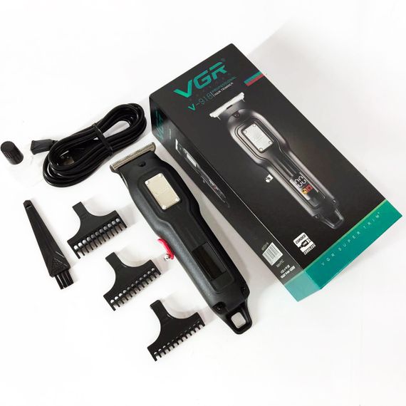 Многофункциональная аккумуляторная машинка для стрижки VGR V-918, Водонепроницаемый триммер для стрижки GU-58 | Зображення 3
