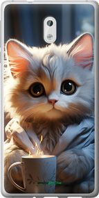 Чохол на Nokia 3 Білий кіт "5646t-818-2448"