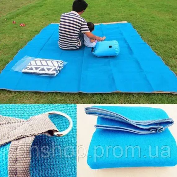 Анти-песок Пляжная чудо подстилка коврик для моря Originalsize Sand Free Mat