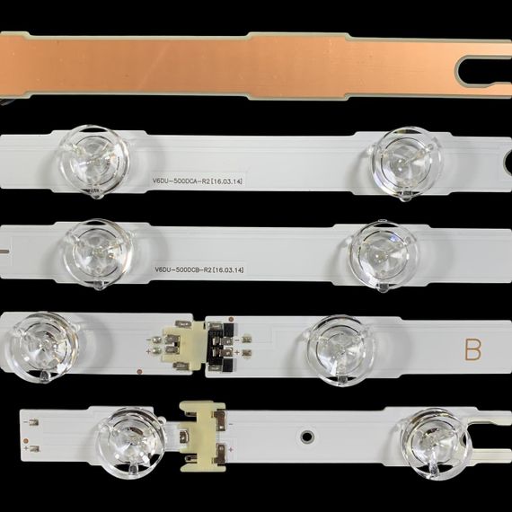 LED підсвітка Samsung TV 50" V6DU-500DCA-R2 V6DU-500DCB-R2 S_KU6K_50_FL30 L7+R6 REV1.1_160215 12шт. | Зображення 1