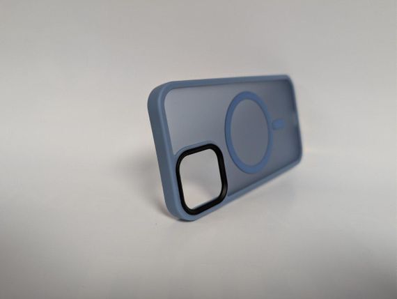 Чохол для iPhone 12 / 12 Pro, Wave Matte, з магнітним кільцем, протиударний, з MagSafe, матовий, синій | Зображення 3