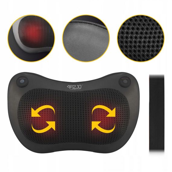 Подушка-масажер 4FIZJO Shiatsu Pro+ 4FJ0562 Black (P-5907739319159) | Зображення 7